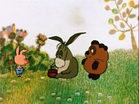 Ой, выходит. То есть, он входит. Входит!|Винни пух